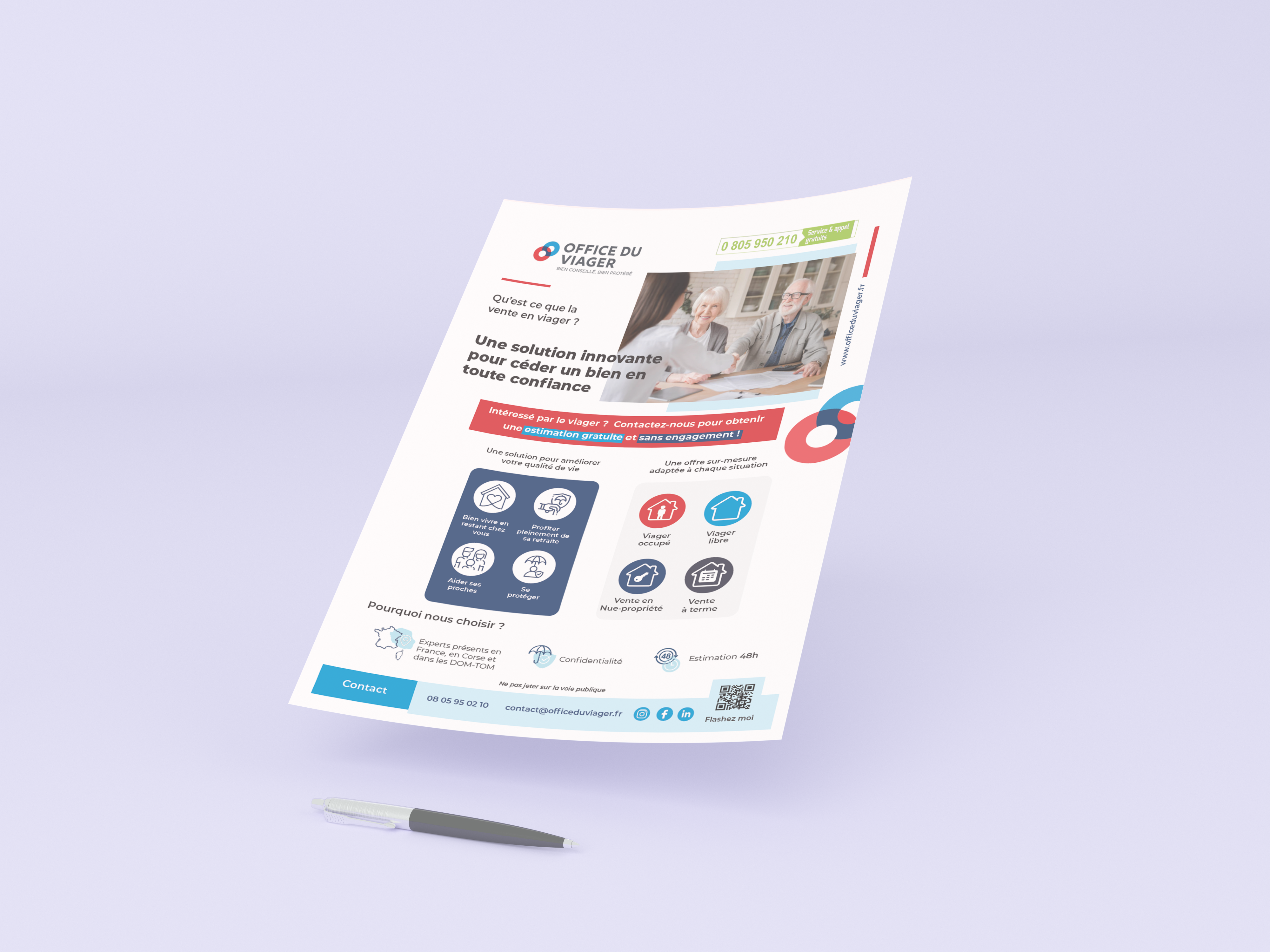 Conception d’un flyer pour promouvoir une agence immobilière